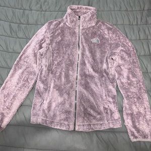 North Face plum zip up jacket